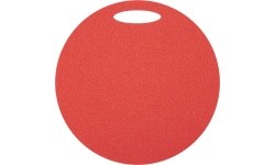 Round Sit Mat Yate, 1-layer, Diameter 35cm, Red