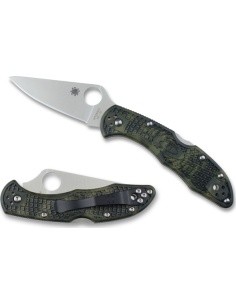 Folding Knife Spyderco C11ZFPGR Delica 4 Zome