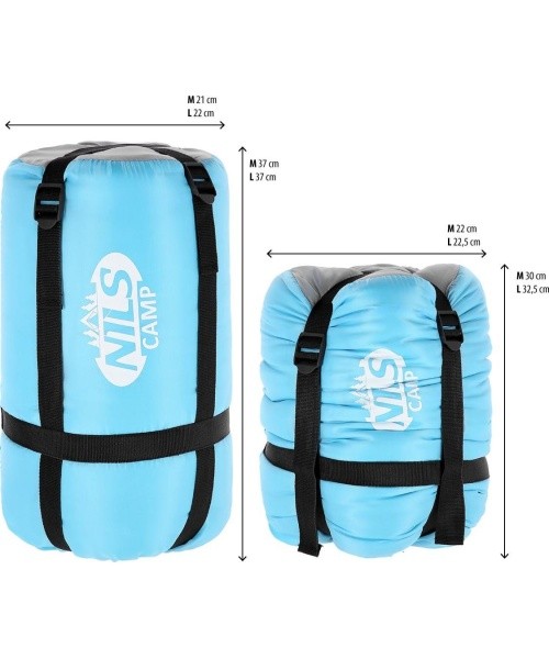 NC2008 BLUE-GRAY SLEEPING BAG SIZE. M NILS CAMP