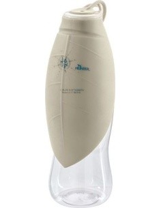 Silicone Bottle Hunter Letter 550ml, with a Bowl, Beige