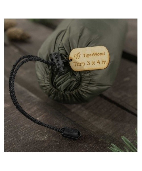 TigerWood thermo tarp 3 m x 4 m olive green