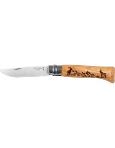 Opinel peilis 8 inox ąžuolas Animal serija - gemzė