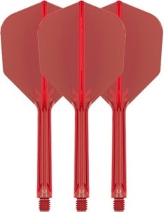 Dart Flights Target K-Flex No.6 Medium – 3-Pack - Red