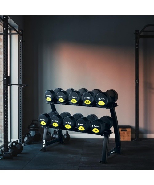 STR38 DOUBLE LEVEL DUMBBELL RACK COMMERCIAL HMS