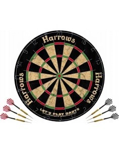 Dartboard HARROWS LET'S PLAY DARTS GAME SET with darts