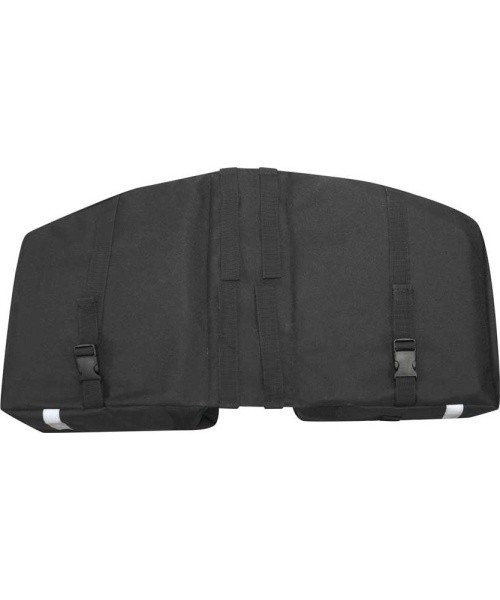 FORCE Double 2x10l bicycle carrier bag (black)