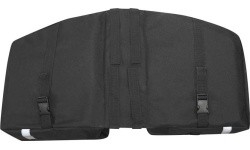 FORCE Double 2x10l bicycle carrier bag (black)