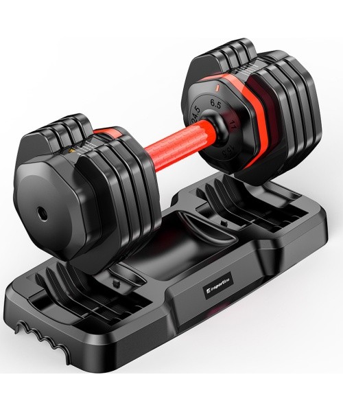 Adjustable Single-Handed Dumbbell Set inSPORTline DuraBell® 2 x 6.5 – 24.5 kg