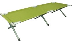 Camp Bed Highlander, Aluminum - Green