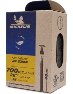 Kamera Michelin Air Comp A3 28" x 1.30"/1.75" (33/46-622/635) // FV 48 mm