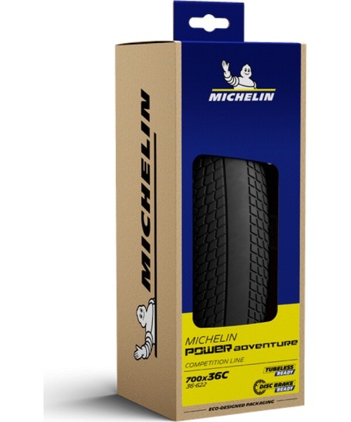 Michelin Power Adventure Classic Competition Line Tyre 700 x 42C (42-622), folding, tubeless