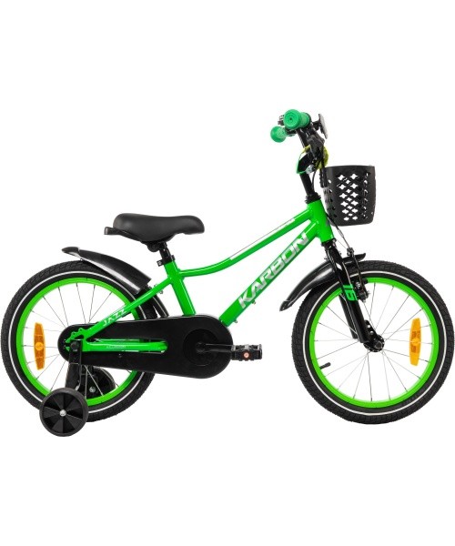 Dviratis Karbon Jazz 16 green neon