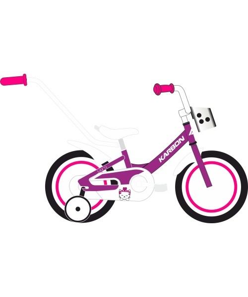 Karbon Tiara 14 Girls' Bike, Violet