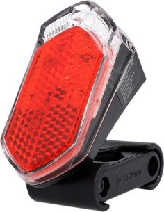 Fischer LED rear light for mudguard/frame, dynamo-powered