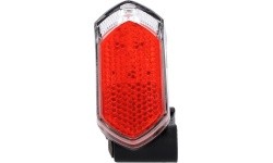 Galinis žibintas purvasaugiui / ant rėmo Fischer LED // veikia nuo dinamos