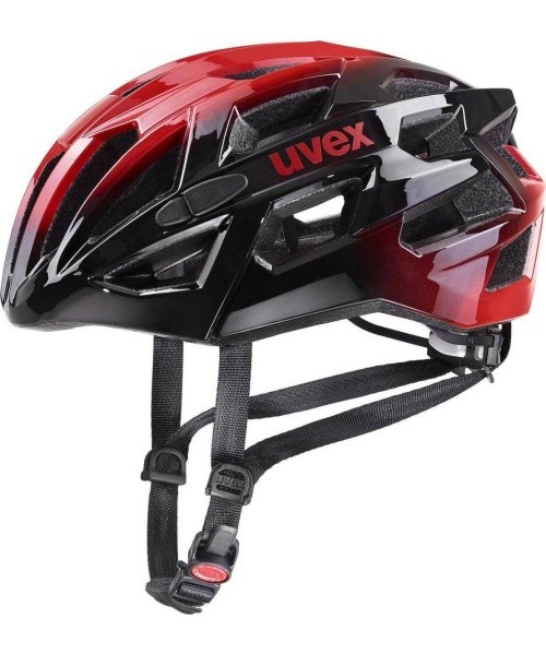 Uvex Race 7 helmet, black/red, 51-55 cm