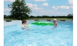 EXIT Stone pool ø450x122cm with sand filter pump - grey