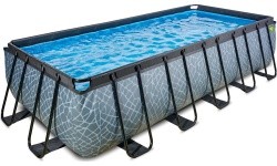 EXIT Stone baseinas 540x250x122 cm su filtravimo siurbliu, pilkas