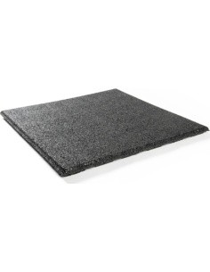 Rubber Tile Base Premium - Square, Black