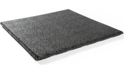 Rubber Tile Base Premium - Square, Black