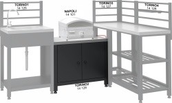 Module grill cabinet TORINO 2 for outdoor kitchen 80x47x69cm