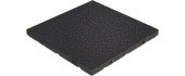 Rubber Tile Base Standard - Square, Black, 50x50x5cm