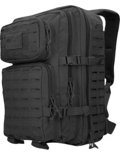 US BLACK LASER CUT ASSAULT BACKPACK LG