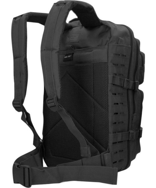 Šturmo kuprinė US Black, lazeriu pjaustyta, 36 l
