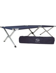 DARK BLUE US STYLE ALU.FOLDING COT W.BAG