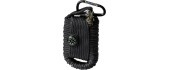 BLACK PARACORD SURVIVAL KIT LARGE