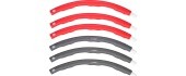 HHP002 RED-GREY HULA HOOP 100CM HMS