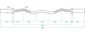 Curl Olympic Bar HMS GOL160 120cm