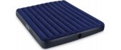 Inflatable 2 Seater Velor Mattress Intex