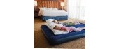 Inflatable 2 Seater Velor Mattress Intex