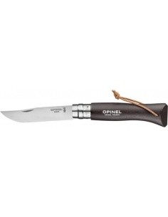 Peilis Opinel Colorama 08 Inox Grab, rudas, su dirželiu