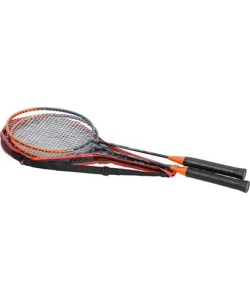 NRZ005 STEEL / BADMINTON SET 2 ROCKETS + COVER NILS