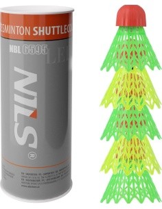 NBL6595 krosmintono nailoniniai plunksneliai su LED, 5 vnt. NILS