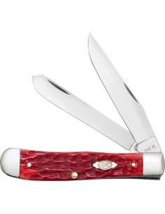 Trapper Knife With Clip Case CV, Red
