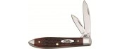 Pocket Knife Case SS Pocket Worn Old Red Bone Tear Drop