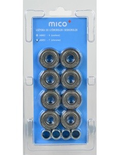 Chrome Bearings Mico Abec-7, 8pcs.