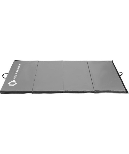 Foldable Gymnastic Mattress HMS Premium MGS01, 2400x1200mm, Gray 