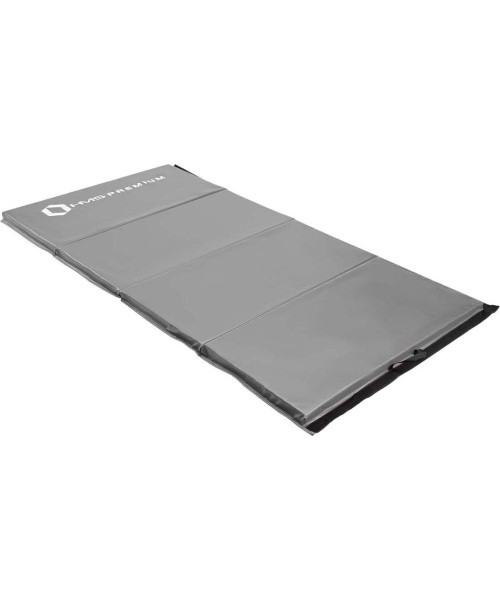 Foldable Gymnastic Mattress HMS Premium MGS01, 2400x1200mm, Gray 