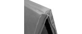 Foldable Gymnastic Mattress HMS Premium MGS01, 2400x1200mm, Gray 