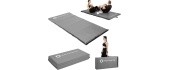 Foldable Gymnastic Mattress HMS Premium MGS01, 2400x1200mm, Gray 
