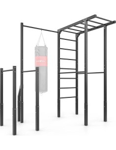 Outdoor ladder + pull-up bar with bag holder + handrails for dips (long) MO-Z5 - Marbo Sport