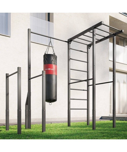 Lauko kopėčios + skersinis su krepšio laikikliu + rankenos atsispaudimams (ilgas) MO-Z5 - Marbo Sport