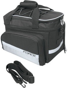 FORCE Large rear rack bag, 20 l, black