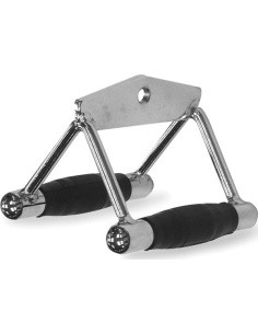 Rubber-Coated Double Grip for Cable Rows inSPORTline