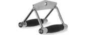 Rubber-Coated Double Grip for Cable Rows inSPORTline