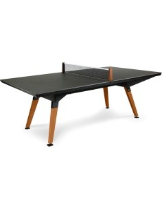 Lauko stalo teniso stalas Play-Style Origin Medium, juodas, su medžiaginiu tinkleliu
